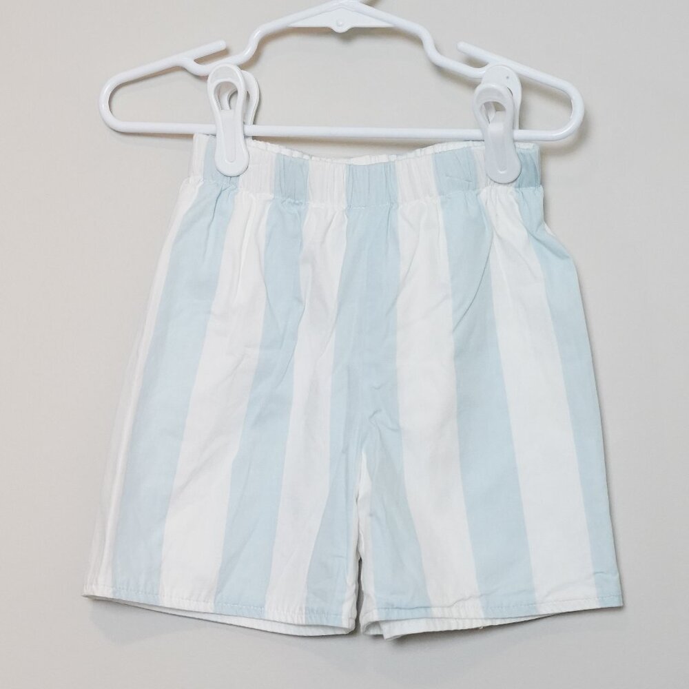 Toddler Boys' Boutique Blue & White Striped Shorts Size 3